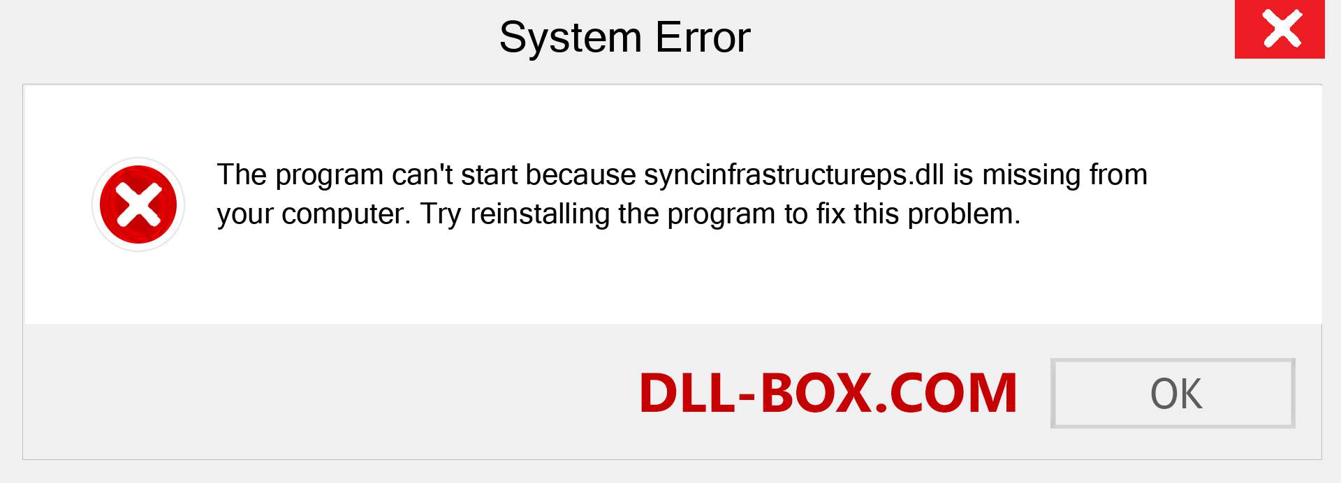 syncinfrastructureps.dll file is missing?. Download for Windows 7, 8, 10 - Fix  syncinfrastructureps dll Missing Error on Windows, photos, images